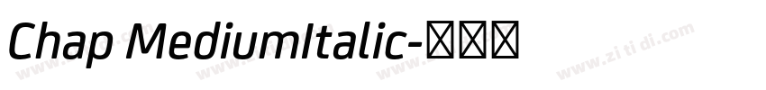 Chap MediumItalic字体转换 Chap MediumItalic字体转换